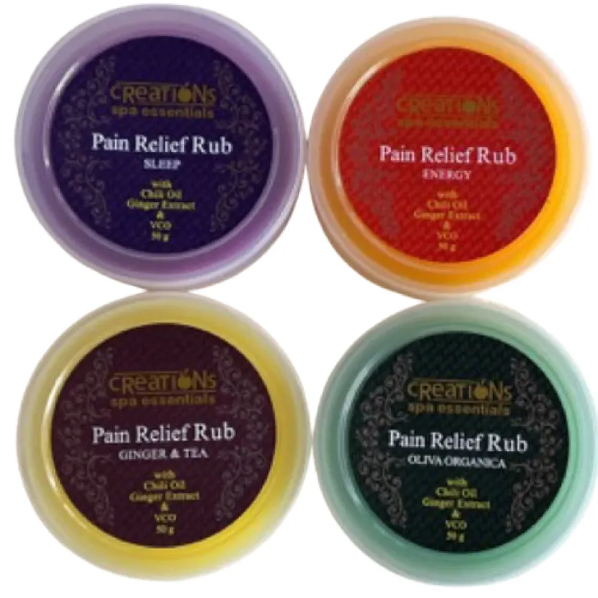 Creations Spa Essentials Comfort Rub with Natural Ingredients for Fast-Acting Pain Relief