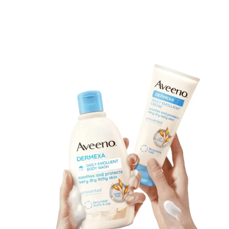 Aveeno Dermexa Cream 200ml: eczema lotion, atopic dermatitis, for sensitive, dry, itchy, skin
