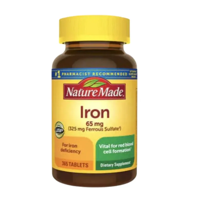 IRON "NATURE MADE" 65 mg. 365 Tablets