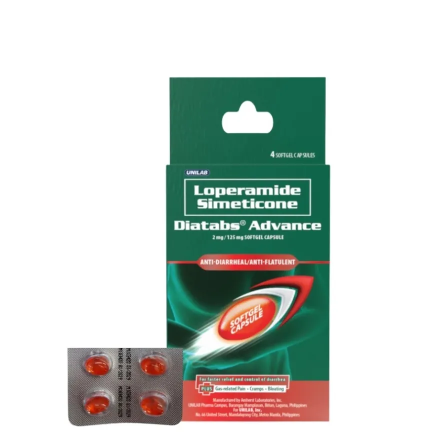 DIATABS Advance 2mg 125MG 4 Capsule Per Box