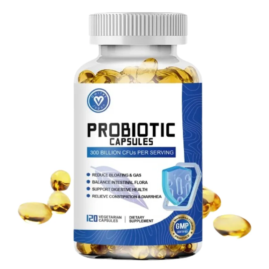 Omilay Probiotic Capsules Relieve Constipation & Diarrhea Balance Intestinal Flora Supplements