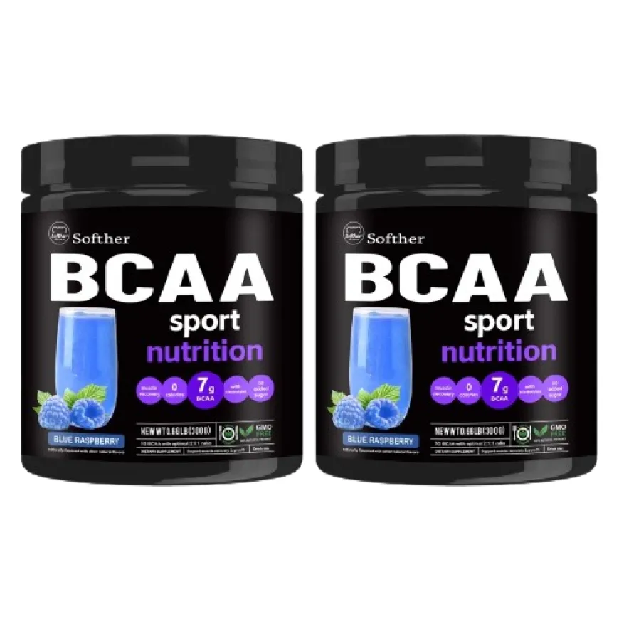 Softher BCAA Powder Supplement Muscle Recovery Drink with Amino Acids Boost Energy and Endurance