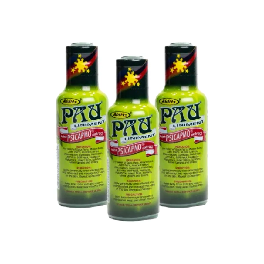 Bundle of 3: PAU Liniment 60 mL (Save ₱ 32)