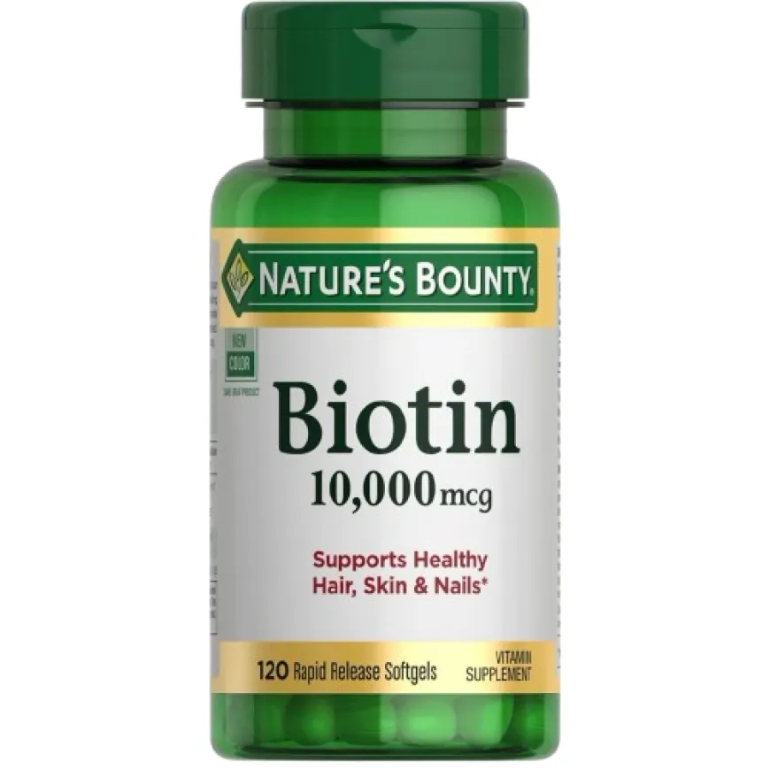 Puritan’s Pride / Nature’s Bounty Biotin 10,000mcg 120 softgels 10000