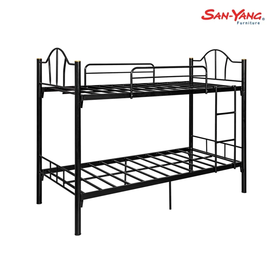Double Deck Single Metal Bunk Bed Frame