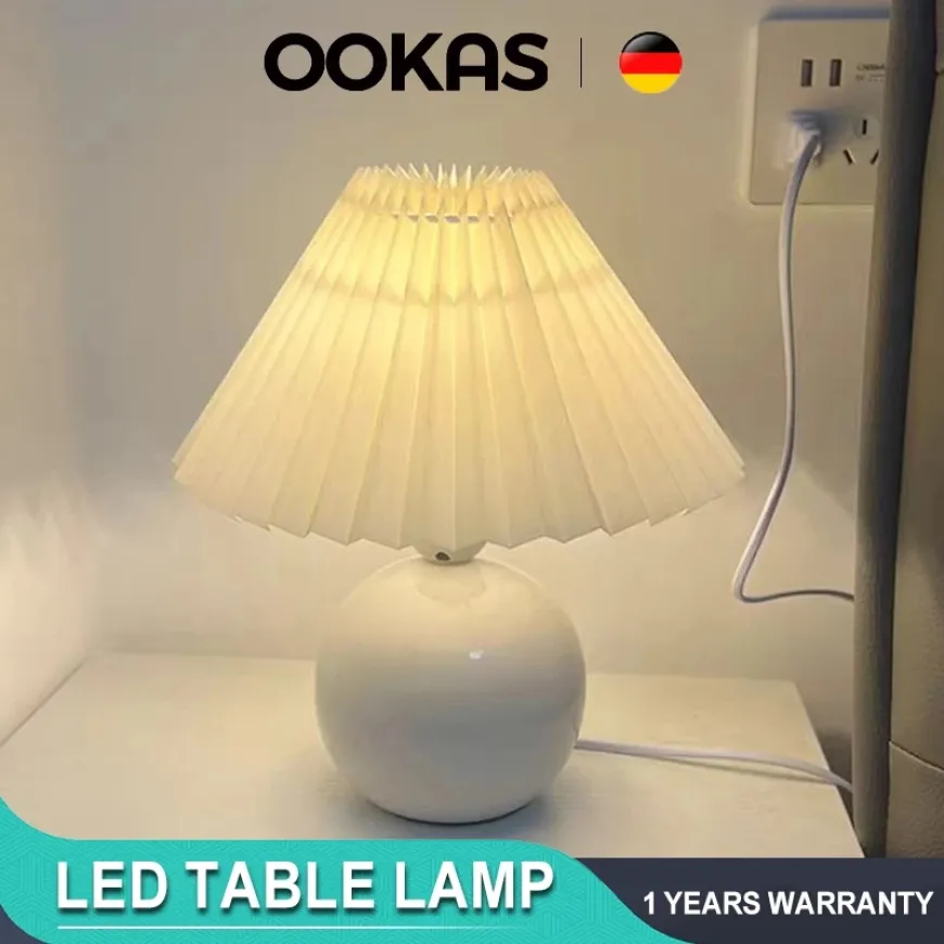 OOKAS LED Bedside Table Lamp