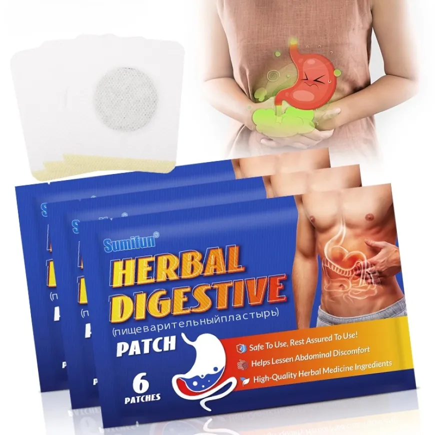 Stomach Pain Relief Plaster Digestive System Medicine Herbal Patch Indigestion Diarrhea Treatment Flatulence 6/18/30 Pcs