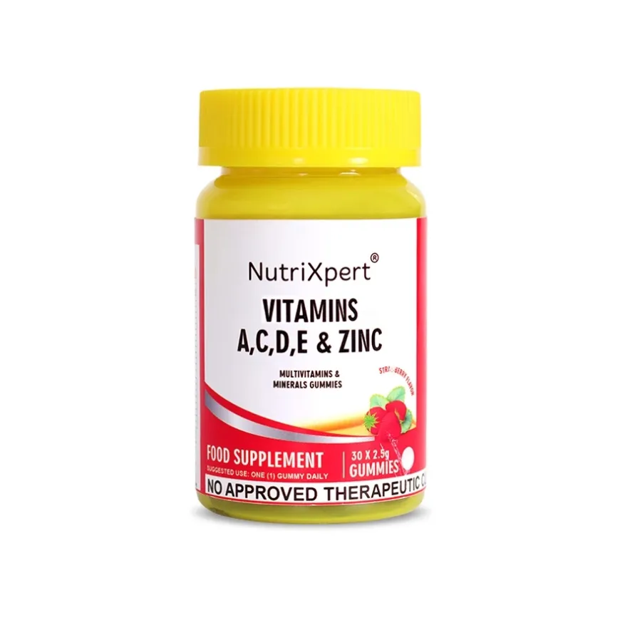 NutriXpert Multivitamins A,C,D,E & Zinc Gummies 30's