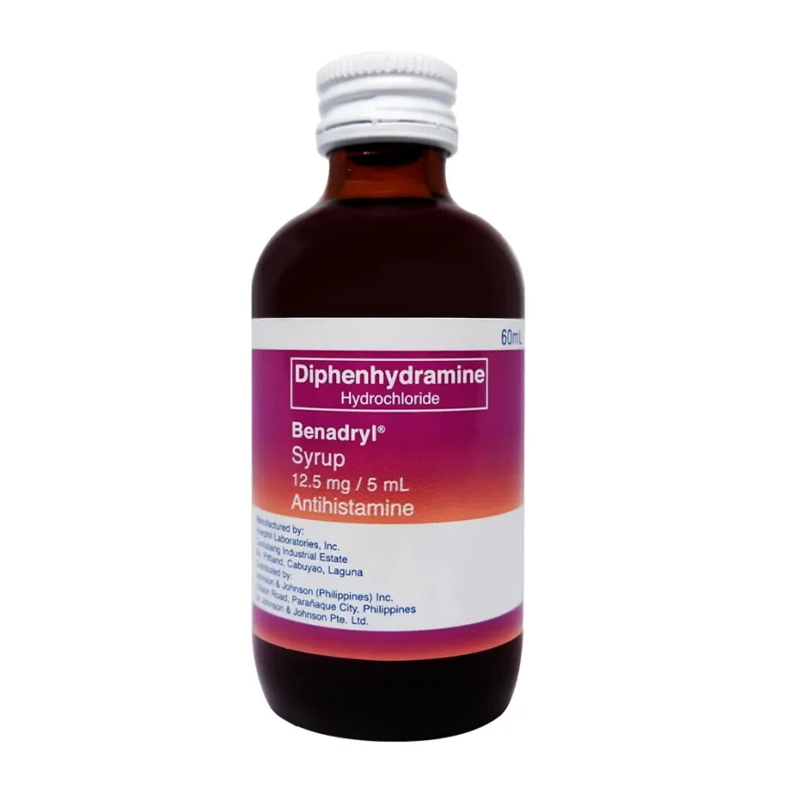 Benadryl Syrup 60ml : for allergy relief