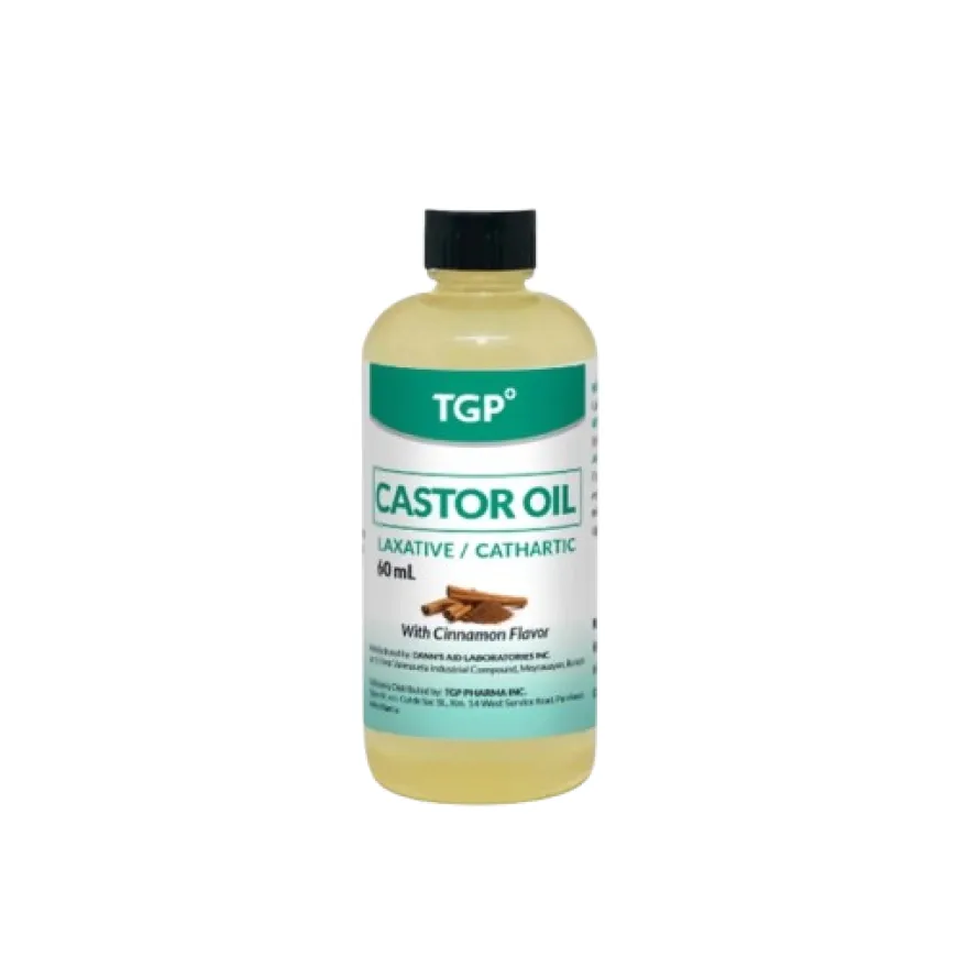 TGP Castor Oil Laxative/Cathartic with Cinnamon Flavor 60ml
