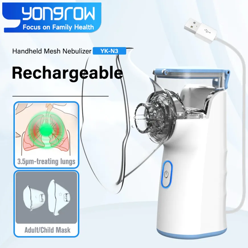 Yongrow Portable Rechargeable Nebulizer Machine for Asthma Ultrasonic Inhaler
