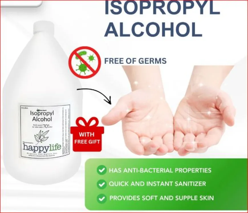 Isopropyl Alcohol 1Gallon 3.5L 70% Alcohol, Aloe Vera, Scent, Moisturizer, Disinfectant, Rubbing,FDA