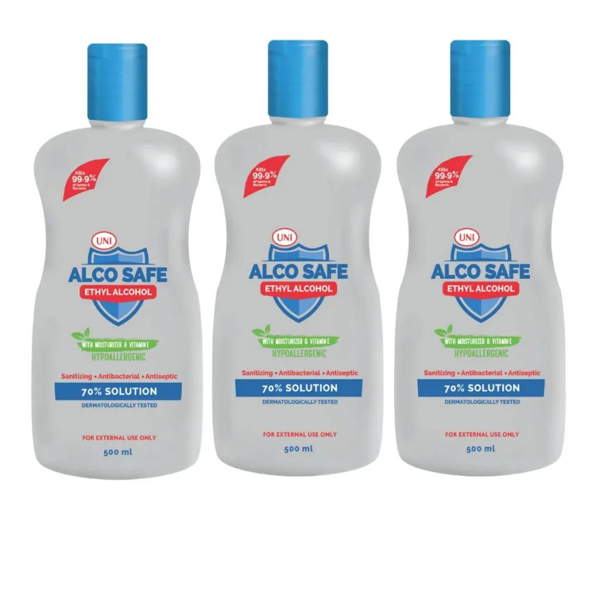 Alcosafe 70% Ethyl Alcohol 500ml