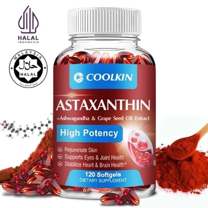Coolkin Astaxanthin 24 mg Cardiovascular health, Immune System Support 120 Capsules