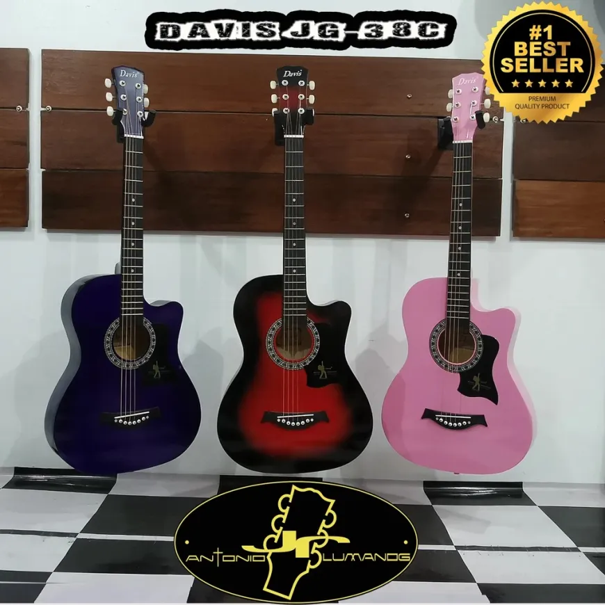 Davis 38″ Acoustic Guitar Cut-Away