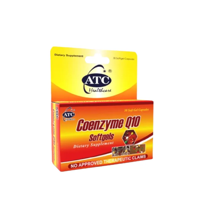ATC Coenzyme Q10 30's Dietary Supplement Cardiovascular Health Boost Energy Lower Blood Pressure