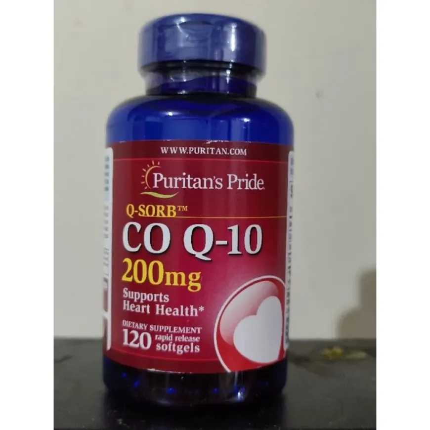 Puritans Pride Coq10 200mg 400mg softgel coenzyme q10 heart blood pressure cholesterol supplement